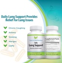 Daily Lung Cleanser & Detox Support Supplement | Värskenda oma kopse, et hingata kergemini | Leevendada hingamisteede probleeme ja tegeleda probleemidega nagu allergiad, vilistav hingamine ja köha | 60 kapslit