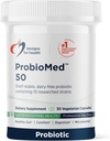ProbioMed 50 - Probiootikumid seedetrakti tervise jaoks - 10 tüve Lactobacillus acidophilus probiootikum + Lactobacillus rhamnosus - soolestiku tervis + immuuntoetus (30 kapslit)