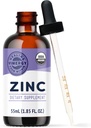Vimergy Organic Zinc Supplements for Women & Men (7.5mg Liquid Zinc Per Serving) Fast-Absorbing Immune Support, Promotes Healthy Bones & Skin, USDA Certified Organic, Vegan, Up to 27 Servings (55 mL)