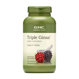 GNC Taimne Plus kolmekordne Ginsa täiendus, toetab elujõulisust, 200 serveerimist