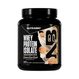 NutraBio 100% vadakuvalk isolaatvalgu pulber, 25 g valku koos täieliku aminohappeprofiiliga, GMO-vaba, soja- ja gluteenivaba, madala kalorsusega vadakuvalgu pulber, kaneeli suhkur Donut, 2 lbs