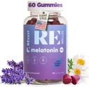 Melatoniin Gummies I 5mg Melatoniin Sleep Support Gummy täiskasvanutele I Fall Asleep Supplement for Health | Magneesium L-Theanine | Vegan Non-GMO Gluten & želatiin Free, Sugar Free | Sega marjad