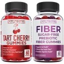 Atlantis Nutrition Tart Cherry 60 Gummies + Sugar Free Prebiootiline Fiber Gummies täiskasvanutele 2-Pack (120 Gummies)