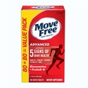 Move Free Advanced Glükoosamiin Kondroitiin + Kaltsium Fruktoboraadi ühine tugilisa, toetab mobiilsust Mugavus Tugevus Paindlikkus & Luu - 160 tabletti (80 portsjonit) *