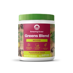 Amazing Grass Greens Blend Mood: Super Greens Pulber Smoothie Segu Mood, Lõõgastav & Stress Toetus Orgaaniline Spirulina, Chlorella, Beet Root Powder, Seedeensüümid Ja Probiootikumid, 30 Servings