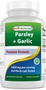 Parim looduslik petersell ja küüslauk 1000 mg ühe serveeritava 250 taimekapsli kohta. Gluteenivaba ja geneetiliselt muundamata.