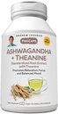 ANDREW LESSMAN Ashwagandha + Theanine 60 kapslit - standardiseeritud ekstrakt. Edendab lõõgastumist, keskendumist ja tasakaalustatud meeleolu. Väikesed kergesti neelatavad kapslid
