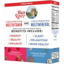 MaryRuth Organics Liquid Morning Multivitamiinid & Vedel Öösel Multimineral Bundle, Vegan Vitamiin C, Vitamiin D, B Kompleks, Magneesium, Energia, Ilu, Sleep Support, NO Melatoniin, 32 Fl Oz Iga