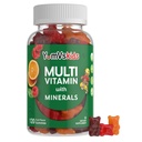 YumVs Kids Multivitamiin Gummies - Puuviljamaitselised närimiskummid Laste multivitamiinid - Lapsed Vitamiinid Multivitamiinkummi 12 mineraali ja vitamiinidega A C D3 E B6 B12 (120 loend (pakk 1))