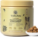 11-in-1 koera multivitamiin väikesele, keskmisele ja suurele tõule, vitamiini koera ravi, koera vitamiinid ja toidulisandid, vitamiinisegu nahale ja kaetele WiffyPets, Booosts Immunity | 90 krahv, kana
