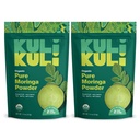 Kuli Kuli Moringa Oleifera Organic Leaf Powder & Green Smoothie, 100% Pure USDA Certified & Non-GMO Moringa Pulber, Great koos smuutide, tee ja toiduga, 2 Pack