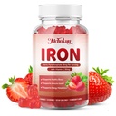 Iron Gummies 18mg with Vitamin C - Strawberry, 60 Count