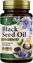 Black Seed Oil Softgels 1000mg - Premium Nigella Sativa Blackseed, Pure Natural Black Cumin Seed Oil & Antioksüdant Skin & Immune Support - Non GMO, Bottled in USA Supplement - 60 Softgels