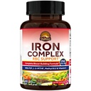 Vitalitown Iron Complex, Complete Blood Building Formula, 60 Vegan Caps