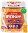 Daily Iron Gummies for Women with Vitamin C & Turmeric, Sugar-Free, Gentle
