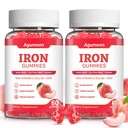 2 Pack Iron Supplement Gummies for Women & Men, Iron Gummies