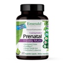 EMERALD LABS Prenataalne 1-päevane multi - prenataalne multivitamiin metüülitud folaadi, raua, täistoidusegu ja muuga - sojavaba, gluteenivaba - 60 köögiviljakapslit