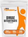BulkSupplements.com DMAE Bitartraadi pulber - dimetüülaminoetanool Bitartraat, DMAE lisand - maitsestamata & gluteenivaba, 350 mg serveerimise kohta, 100 g (3,5 oz) (pakk 1)
