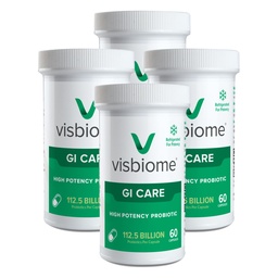 Visbiome® GI Care - kõrge potentsiaaliga probiootikum - 112,5 miljardit CFU elus probiootikumid, Original De Simone Formulation, Made in USA, 240 kapslit.