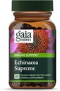 Gaia maitsetaimed Echinacea Supreme - Immune Support Supplement - Echinacea Purpurea & Angustifolia Blend to Support Immune System - 30 Vegan Vequid Phyto-Capsules (15-päevane tarne)