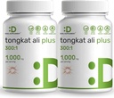 2 Pack Tongkat Ali Extract 300: 1 koos Horny Goat Weed 1100mg, 480 * Kapslid – Indoneesia Longjack Eurycoma Longifolia Root – Extra Tugevus Taimne Täiendus Energia