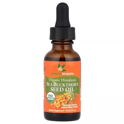 SeabuckWonders Sea Buckthorn seemneõli, 100% sertifitseeritud orgaaniline, 1 FL OZ