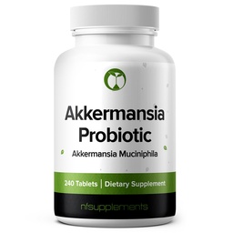 Akkermansia Muciniphila probiootiline täiendus 240 tabletti 100 miljonit AFU probiootikume meestele ja naistele toetab soole seedekulgla ja soolestiku tervist (240, Akkermansia Muciniphila)
