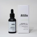 ATTILIO®Niacinamide 10% + Hyaluronic Acid Serum | Oil Control, Pore Tightening & Hydrating Brightening Serum for Acne Marks & Dark Spots – 30ml