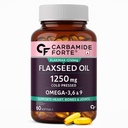 Carbamide Forte Cold Pressed Flaxseed Oil Capsules 1250mg | Omega 369 | Flax Oil Capsules | Flaxseed Oil Cold Pressed | Supplement for Men & Women | 60 Capsules