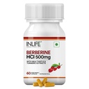 INLIFE Berberine HCL 500mg Supplement with Milk Thistle, 60 Veg Caps