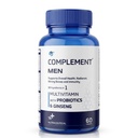 Complement Men Multivitamin Tablets with Probiotics & Ginseng | Supports Energy, Immunity & Gut Health | 60 Tablets | Nutraceutical for Men 18+