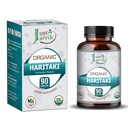 Just Jaivik Organic Haritaki (Terminalia Chebula) - 750 mg (90 tabletti) | Dietary Supplements for Detoxification & noorendamine Vata