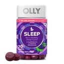 OLLY Sleep Gummy , 3 mg melatoniin , L- Theanine , Kummel , Sidrun Balm , Sleep Aid , Blackberry - 70 Count