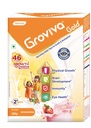 Groviva Gold Milk Protein Powder for Kids | 2-6 Years | 400g Strawberry BIB| 46 Nutrients | Growth & Digestive Nutrients | Supports Physical Growth, Brain Development, Immunity & Eye Health
