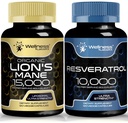 TÄIELIK LABSRX Resveratrooli kapslid 10000 - Lions Mane Supplement kapslid