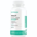 Multi Collagen Supplements for Glowing skin - Hydrolyzed Peptides (Type I, II, III, V, X) for Skin, Hair, and Joint Health 60 Tablets (Collagen)