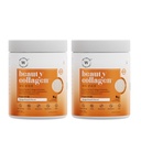 Wellbeing Nutrition Beauty Collagen with Hyaluronic Acid | Collagen Supplements for Women & Men | Collagen Powder with Biotin and Vitamins for Skin Radiance & Anti-Aging | 250g - Mango Peach Flavor
