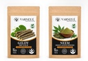 Naturals Organic Giloy Dried Sticks 100g + Neem Leaves 100g Pack of 2 | 100% Pure Raw Ayurvedic Herbs | Giloy Stem (Guduchi) & Neem Patta | Herbal Tea, Kadha, Decoction & Herbal Drink Ingredients | Traditional Ayurveda Wellness Herbs | Naturally Dried, Chemical-Free, No Preservatives