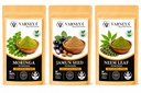 Organic Green Wellness Blend Pack of 3 | Moringa Neem Jamun