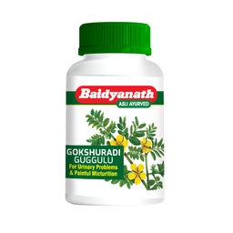 Baidyanath Gokshuradi Guggulu - 80 Tablets | Ayurvedic Formula for Kidney & Urinary Health | Supports Urinary Tract, Bladder & Urine Flow | With Gokhru, Haritaki & Amla |