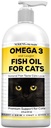 Nodens Natural Fish Oil for Cats Naha ja kate - 100% puhas Omega 3 Kalaõli Kõõma ja karvapallid - Kassi Vitamiinid ja täiendused Kalaõli Vedelik liigesepõletik, immuuntoetus ja seedimine