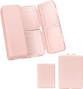 FYY 2 Tcs Daily Pill Korraldaja, 7 Kompartments Portable Pill Case Travel Pill Korraldaja, [Folding Design] Pill Box Purse Pocket hoida vitamiine, tursa maksaõli, täiendused ja ravim- roosa