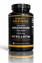 Rajeev’s Velfortix Chelated Magnesium Glycinate 2000 mg with Vitamin B12 & B6 | High Absorption Formula | Nerve, Muscle & Sleep Support | 90 Tablets