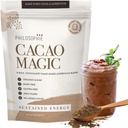 Philosophie Organic Cacao Magic Superfood Blend – Taimepõhine valgupulber toore kakaoga, Reishi Seene ja Maca Juur – Magustamata Vegan Chocolate Supplement, 32 Servings