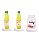 Shelter Combe Pack, 60 Tablet And (400 ML) 2 Lemon Barley Water Juice For Kidney Stones