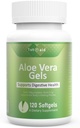 Aloe-Vera Gel-Softgel Small-Supplement Nutritional-Capsules - 120Count Gut Health Support Digestive Comfort Maguhappepuhver Natural Supplement
