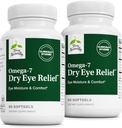 Terry loomulikult Omega-7 kuiva silma leevendamine - silmade tervise täiendus Buckthorni seemneõliga - Dietary Supplement to Aid Dry Eye Relief - 60 Softgels, 2 Pack