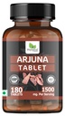 Arjuna Tablet - 180 tablets | Known as Terminalia arjuna, White marudah, Koha tablets | Natural, No Additives and No Preservetives