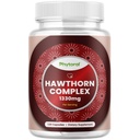 Kõrge tugevusega Hawthorn Berry kapslid - puhas antioksüdant Hawthorn Berry Supplement koos Leaf & Flower ekstrakt 4: 1 südame tervise ja seedimist - Energiatoetus meestele ja naistele - 120 Count Pack